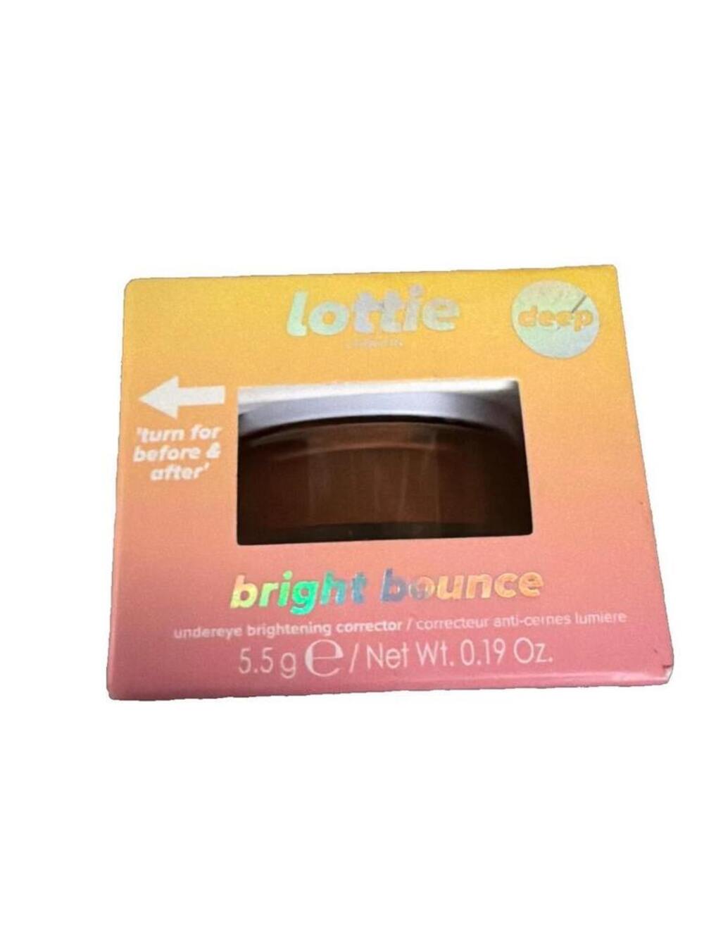 Lottie London Bright Bounce Undereye Brightening Corrector Deep 5.5g 4 Pack New